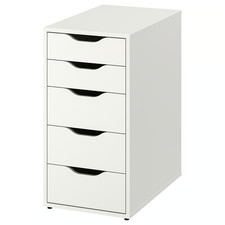 IKEA ALEX 5-Drawer Unit White