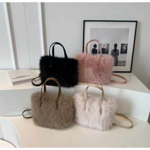 Fluffy faux fur - fur, bag