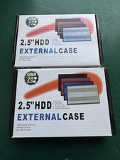 2x 2.5" Hard Drive Enclosure SATA HDD Caddy Case To USB