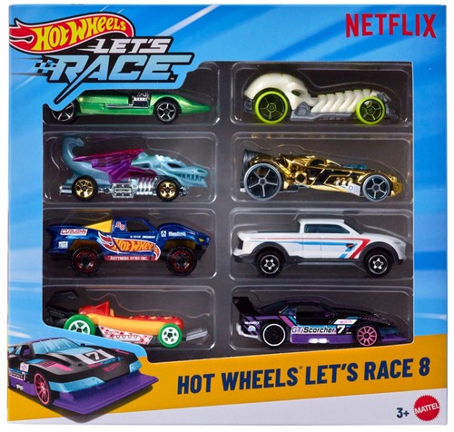 Hot wheels let race pack - let's, 8-pack