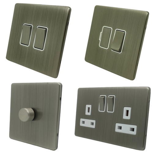 Screwless brushed chrome - -,