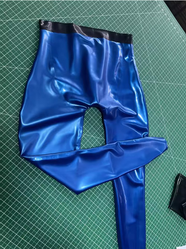 Mens latex rubber leggings - mens,