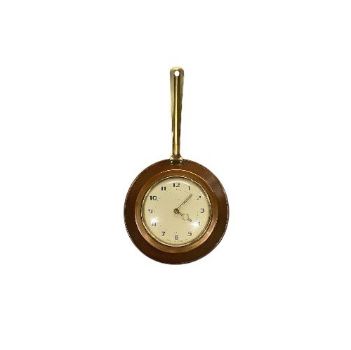 Vintage copper frying pan wall - frying,