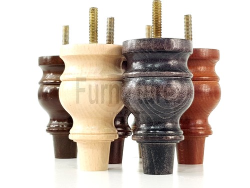 Set turned beech wood - set,