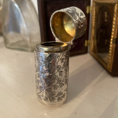 Antique sterling silver scent - ,