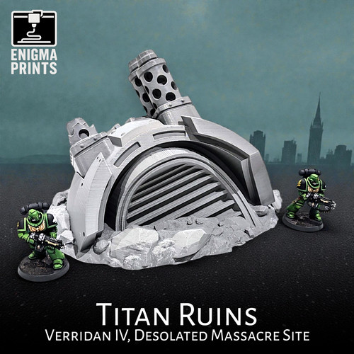 Titan ruins 28mm 3d - titan,