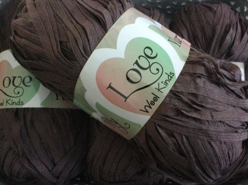 400g brown ribbon - light, yarn