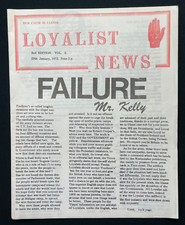 1972 Loyalist News Pamphlet, Northern Ireland Troubles Loyalist Publication