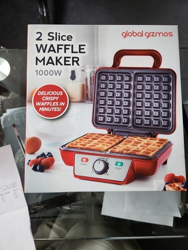 Double waffle maker machine - double,