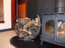 Wrought iron log holder - log, holder,