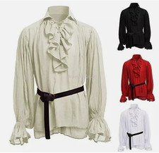 Retro Men Gothic Shirt Top