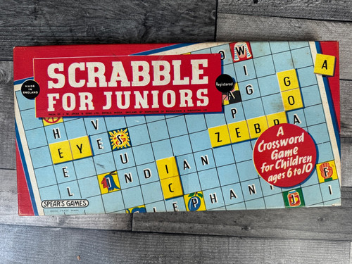 Scrabble for juniors vintage - scrabble,