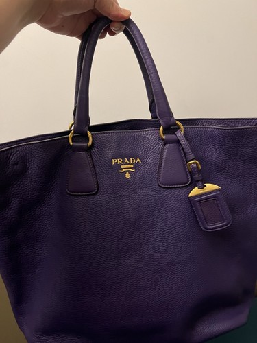 Prada purple pebbled - prada,