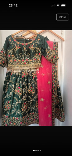 Indian green pink - indian, mehndi
