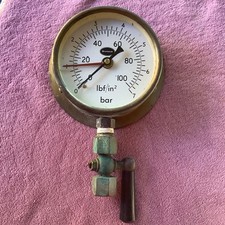 Vintage Pressure Gauge 7 Bar