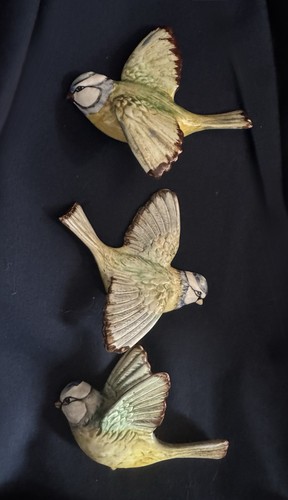 Beswick blue tit wall - beswick, x3