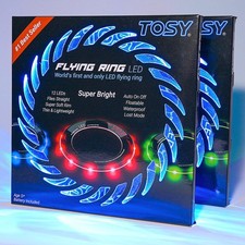 TOSY Flying Ring - 12 LEDs, Super Bright, Very Soft & Phosphorescent Rim, Auto &