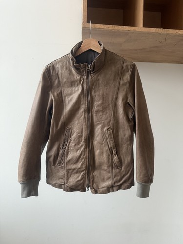 Goatskin leather jacket - leather,