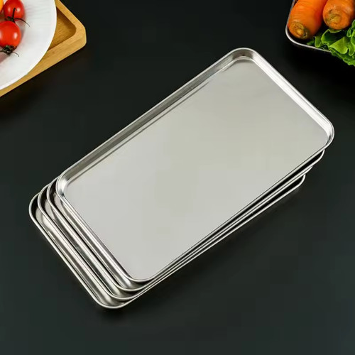 Stainless steel baking tray - 1x,