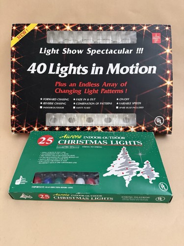 Vintage christmas lights - christmas, lot