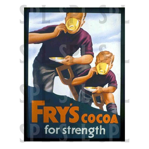 Fry cocoa metal sign - cocoa,