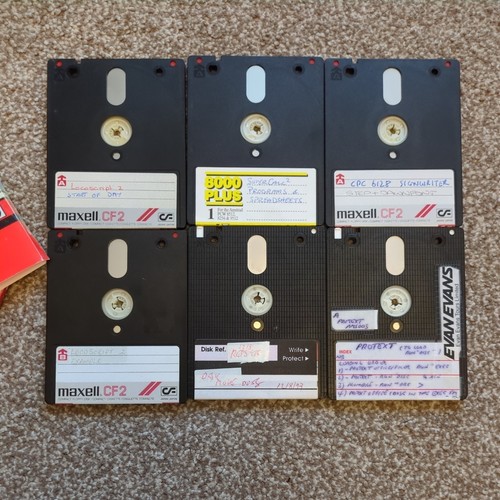 Lot used floppy discs - lot, for