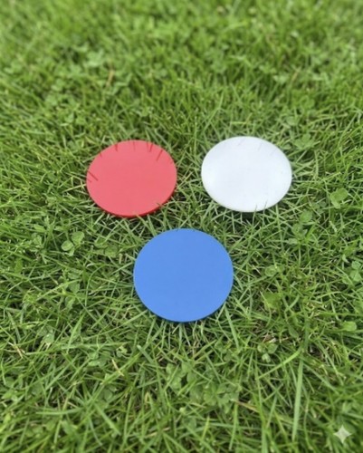 Bowls rink disc - disc, with