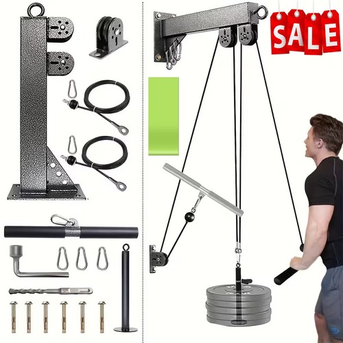 Fitness wall mount - wall, pulley