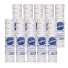 10pk 20 Micron Yarn String Sediment Water Filter Aquafilter FCPP20 10" x 2.5"