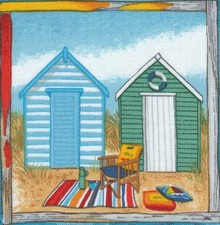 Fabric picture panel beach - fabric, picture panel beach