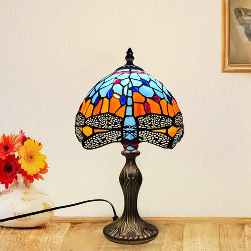 Tiffany style table - table, lamp