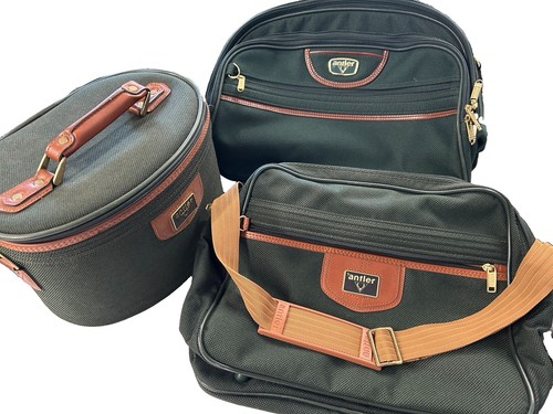 Vintage antler luggage set - set, 3