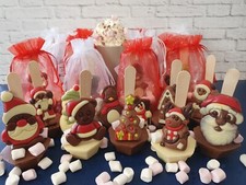 1 x CHRISTMAS Eve hot chocolate stirrers/spoons-box/secret Santa/stocking filler