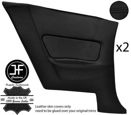 Black stitch rear - black, door