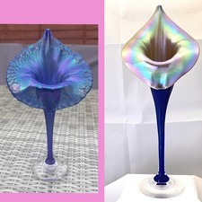 2 x Okra glass one of Jack in the Pulpits