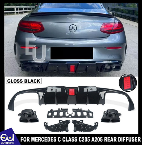 Rear diffuser tail pipes - rear,