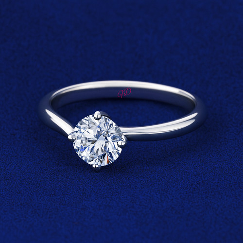 Platinum ring for engagement - platinum,