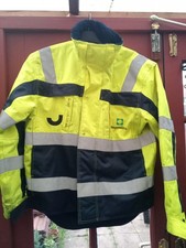 Mascot Hi Viz Jacket Yellow Hi Vis Medium Safety Workwear Thick  Coat