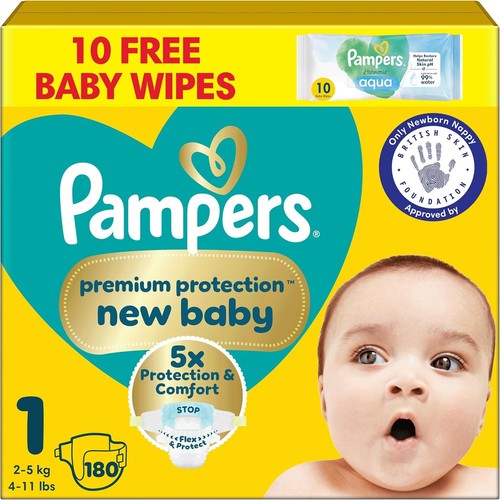 Pampers new baby nappies size - pampers,