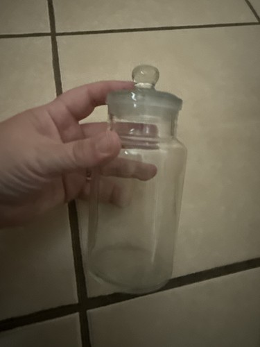 Vintage glass sweet jar - vintage, /