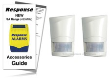 Response Alarms PIR Detector SAP 433MHz TWIN PACK ( INC SA GUIDE )  RRP £69.95