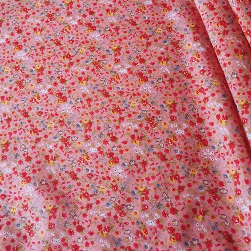 Coral pink floral - pink,