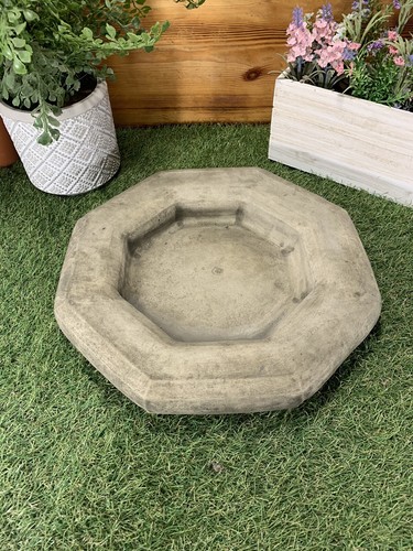 Stone garden octagon bird - garden,