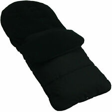 Universal Footmuff Fleece Pushchair Stroller Buggy Car seat Plain / Black