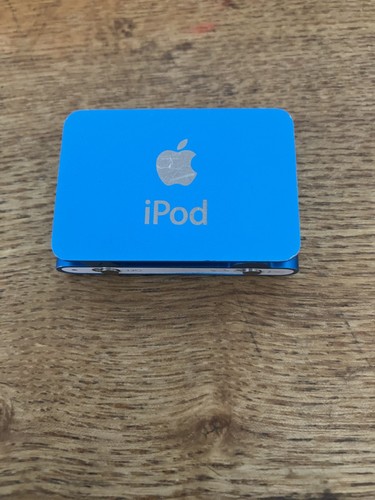 Apple ipod shuffle blue media - apple,