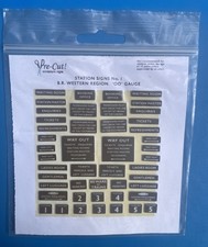 Pre-Cut miniature signs - BR