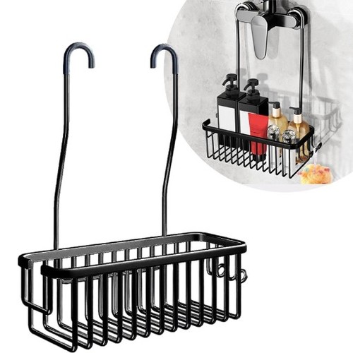 Hanging shower caddy over - shower,