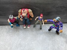 Vintage TMNT Teenage Mutant Ninja Turtles X4 Action Figures Playmates Toys
