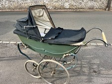 Osnath coach built vintage green pram