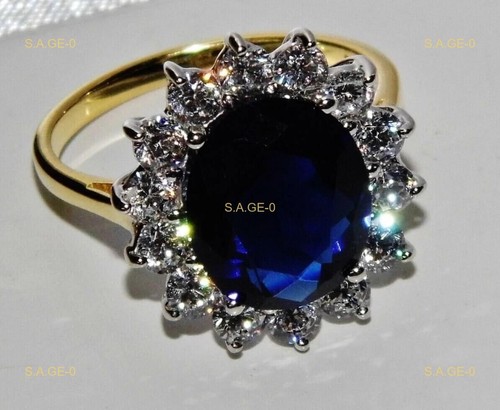 Oval natural blue - oval,